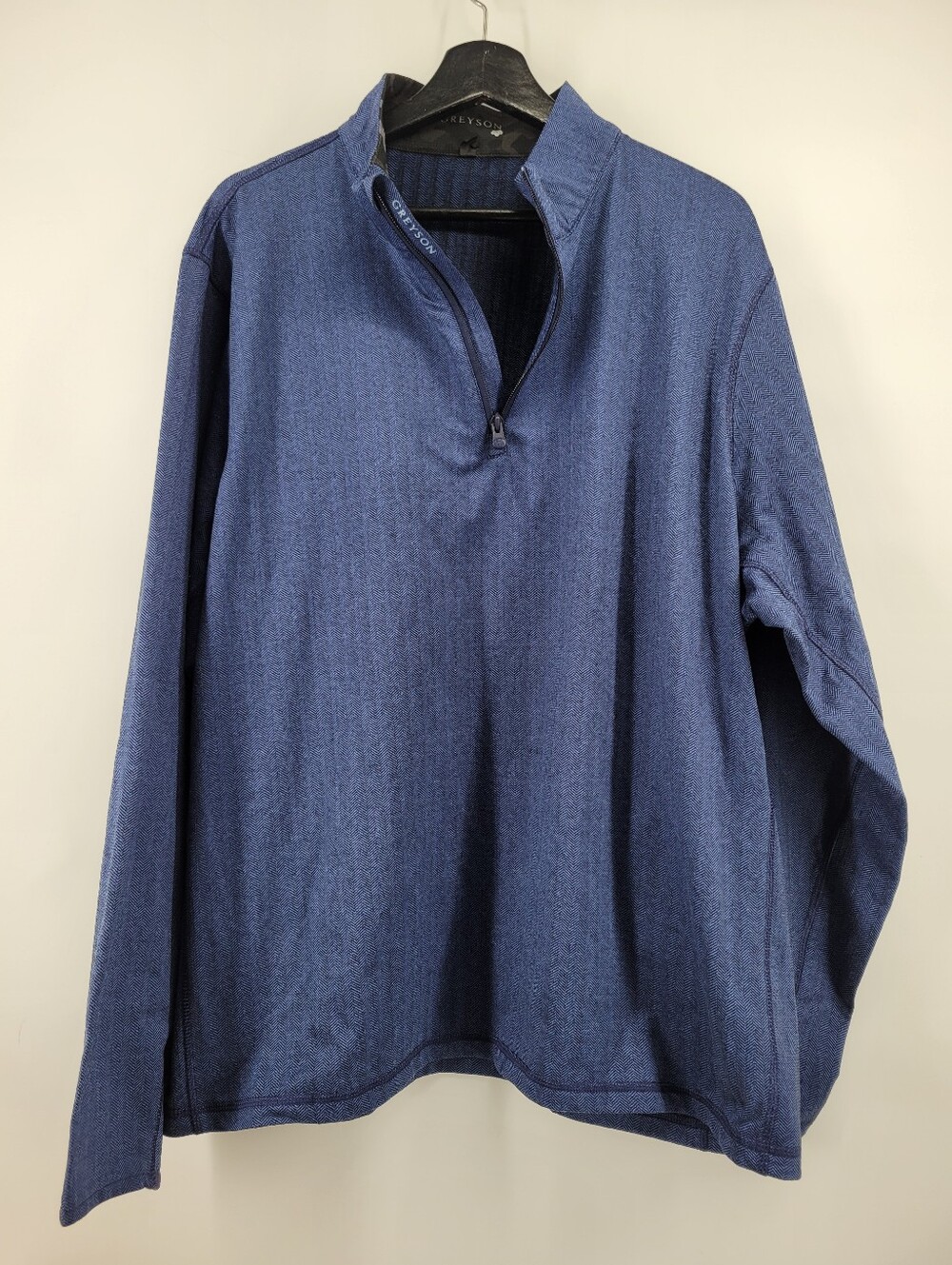 Greyson Men's Quarter-Zip Pullover - Navy Blue Size 3XL